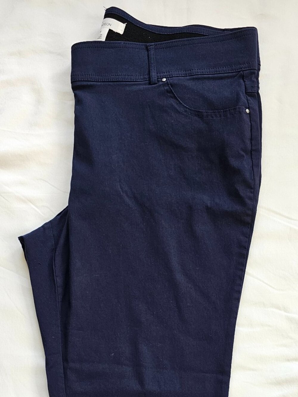 Navy blue stretch pants